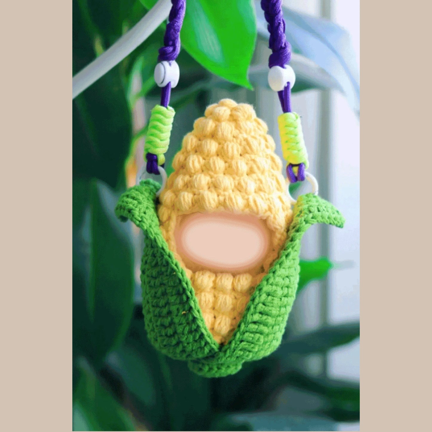 Amigurumi doll crochet kit featuring a handmade corn cob doll with green husk from redbook