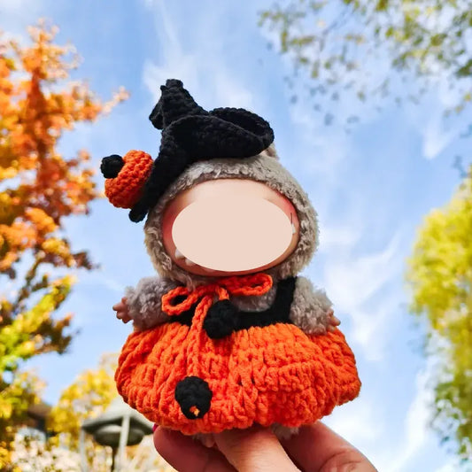 Pumpkin Costume Pattern for Dolls Crochet