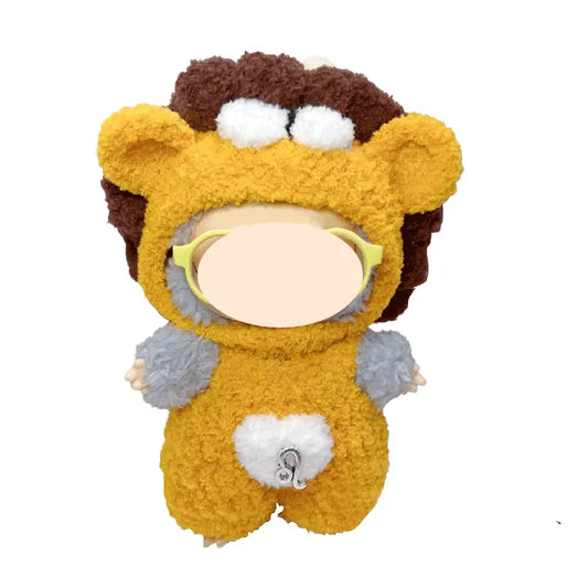 Plush toy with a lion design on a white background