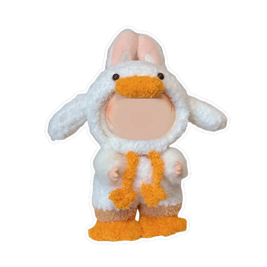 Handmade crochet duck doll made from the crochet duck doll pattern by redbook